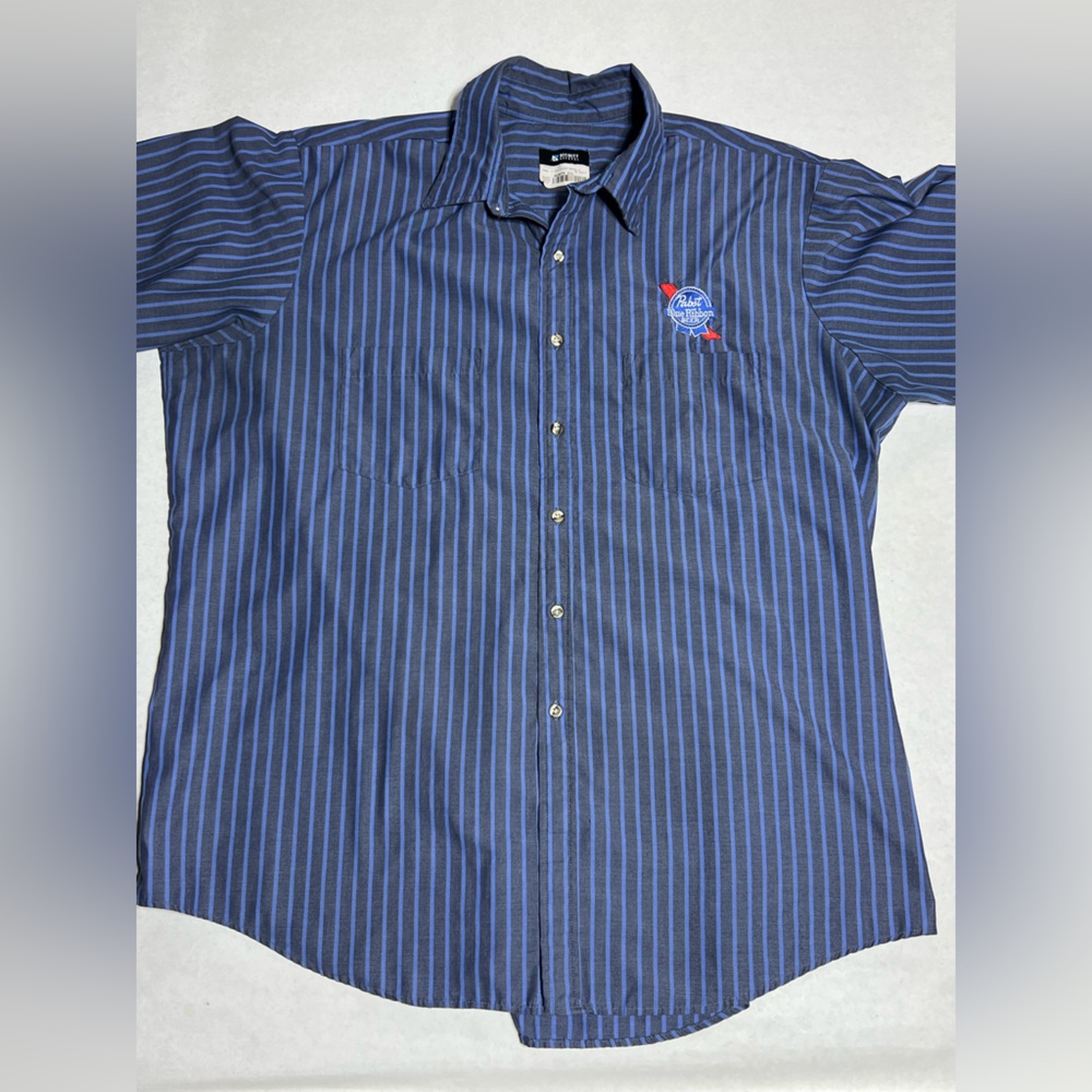 Pabst Blue Ribbon employee work shirt size 2XL.